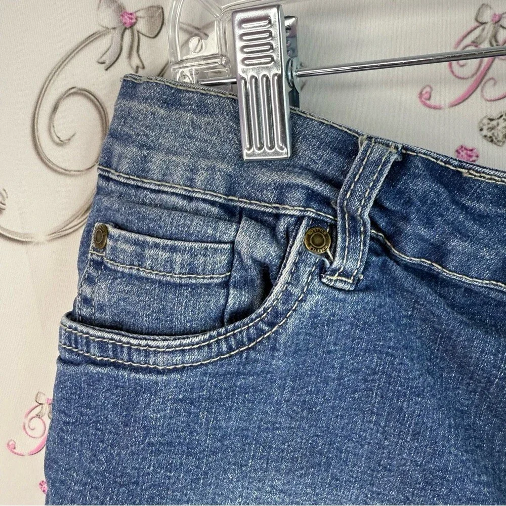 Mystyle shorts Jean stripes side Dark Blue Denim Shorts with Red Side Stripe